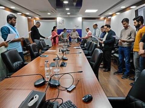 Taking the Pledge by Reading the Preamble of the Constitution of India. - Image 4